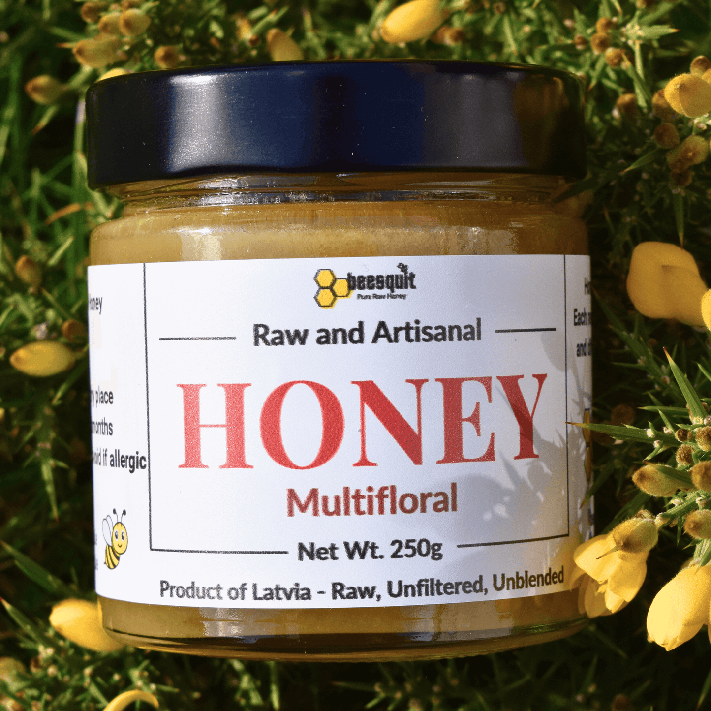 100% Raw  Multifloral Honey 250g