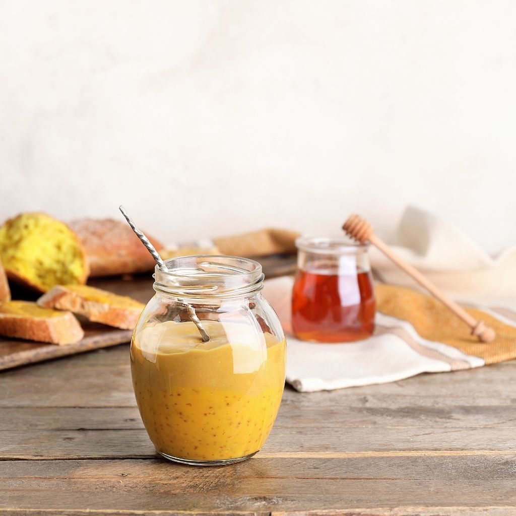 Honey Mustard Sauce, a creamy and tangy condiment with a sweet hint of honey, ideal for dipping and dressing.